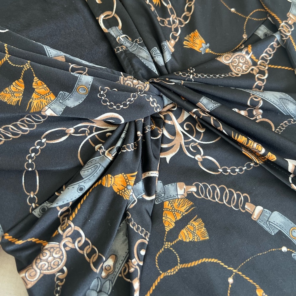 Fashionnova Sugar Crazy Knot Dress in Black